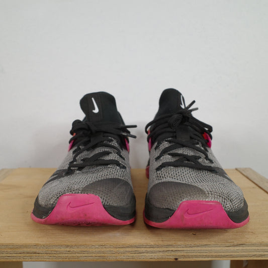 Women's Nike Metcon Flyknit 3 Black Fuchsia Size 9 Training Shoes AR5623-002