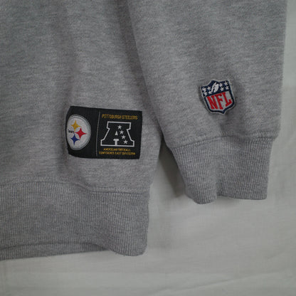 Steelers NFL Pittsburg Team Apparel Grey Crewneck Women's Small