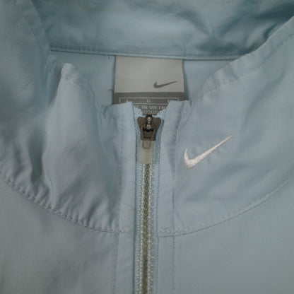 Vintage Nike Packable Baby Blue Track Zip Up Jacket Mens M