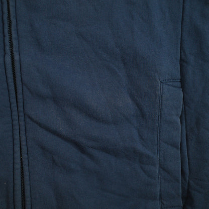 Vintage Converse Cons Blue Full Zip Up Hoodie Mens Medium