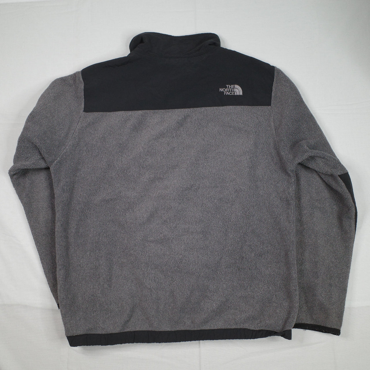 The North Face Denali Full Zip Jacket Grey Black Mens Medium