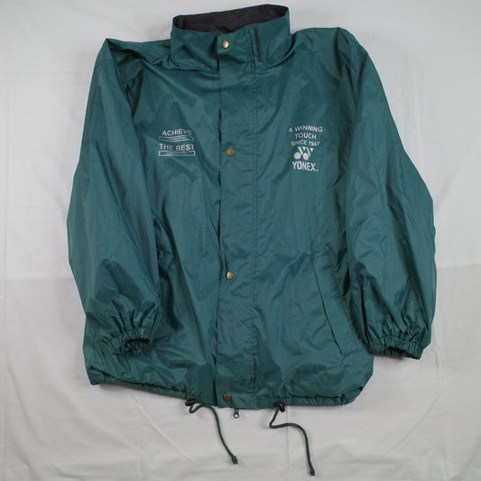 Vintage Yonex Spirit Coach Hooded Zip Up Button Jacket Mens Medium