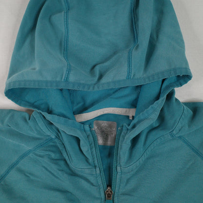 Kathmandu DriMotion Jacket Blue Hooded Green Womens Small