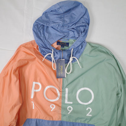 Polo Ralph Lauren Polo Sport Pastel 1992 Windbreaker Jacket Mens Medium NWT