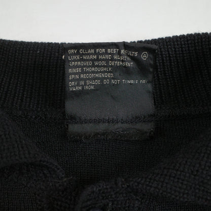 Vintage Coogi 80's Black Wool Cuggi Quarter Button Sweater Black Mens Medium
