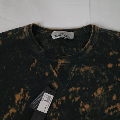 Stone Island OVD Acid Wash Black Sweatshirt Crewneck Mens Medium NWT