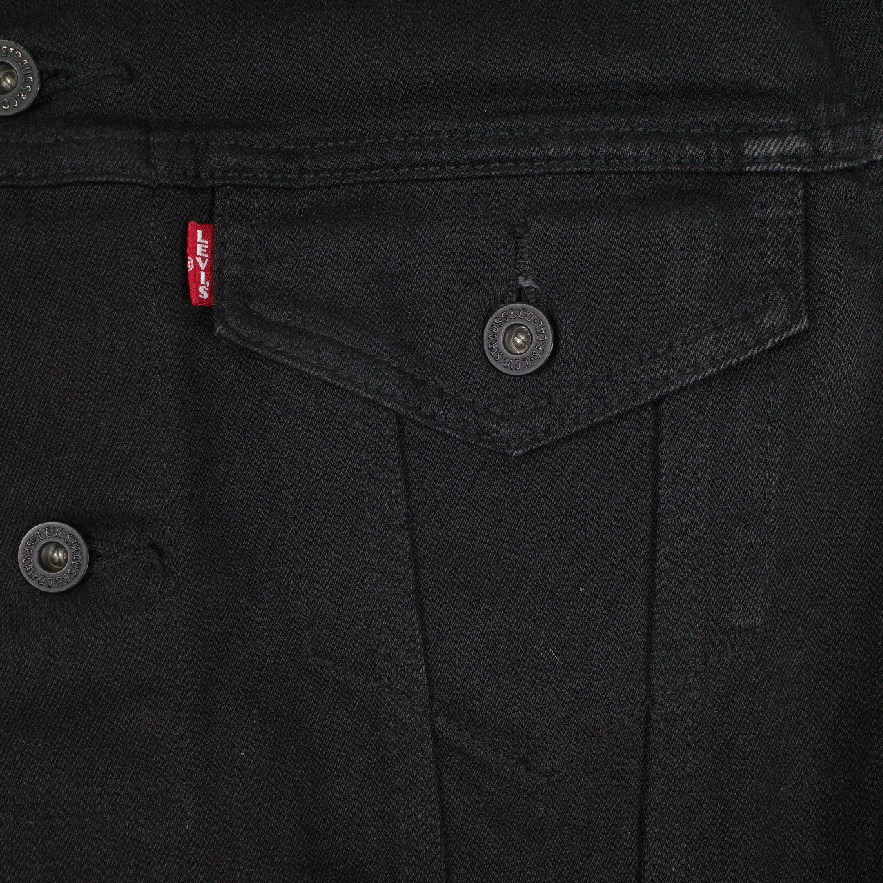 Levis Trucker Jacket Black Dark Horse WaterLess® Mens Large