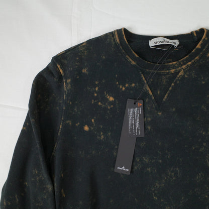 Stone Island OVD Acid Wash Black Sweatshirt Crewneck Mens Small NWT