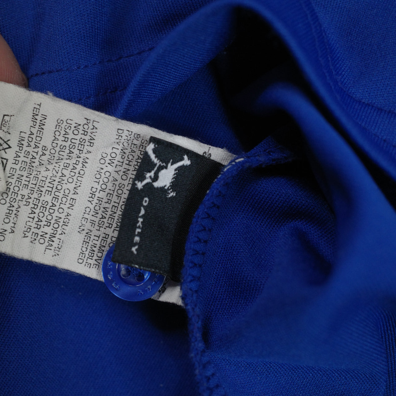 Oakley Ellipse Blue Polo Short Sleeve Mens Large