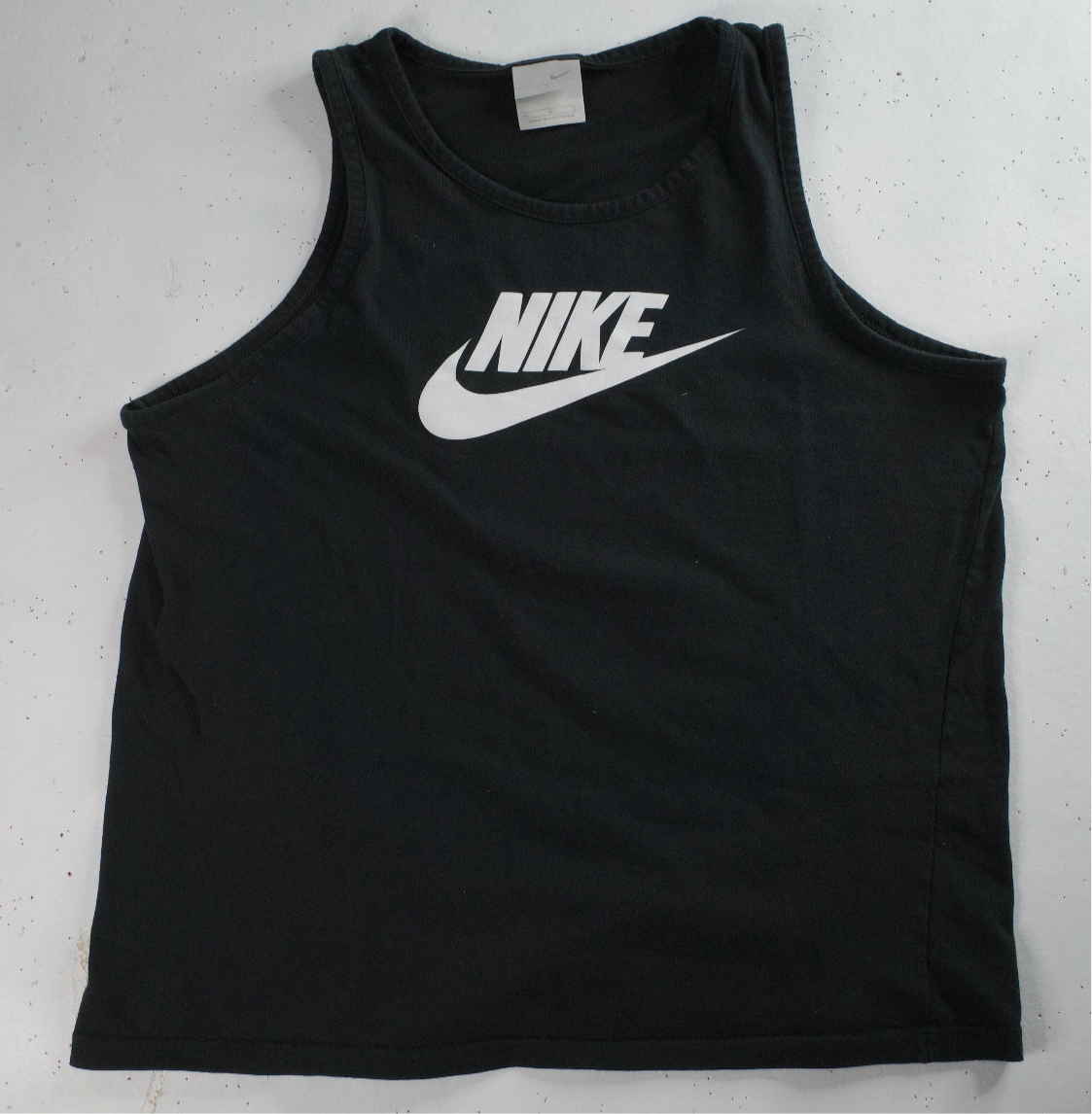 Vintage Nike Australian Made Singlet Spellout Black Mens Large