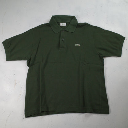 Vintage Lacoste Polo Shirt Dark Green Short Sleeve Mens Size 4 Medium