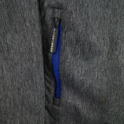 Superdry Jacket Windtrekker Grey Blue Fleece Lined Mens XL