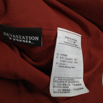 Nike ACG Dri-FIT UV Dev Trail Track Set Full Long Sleeve Button Up Pants Brown Mens Large SET NEW