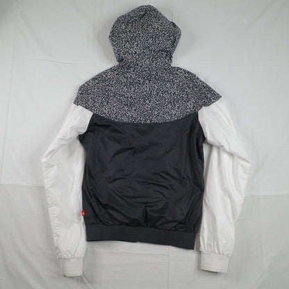 Nike Windrunner Running Jacket AOP Black White Pink Womens Small