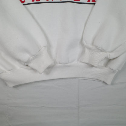 Vintage Marshlands Canada Flying Ducks White Crewneck Mens XL