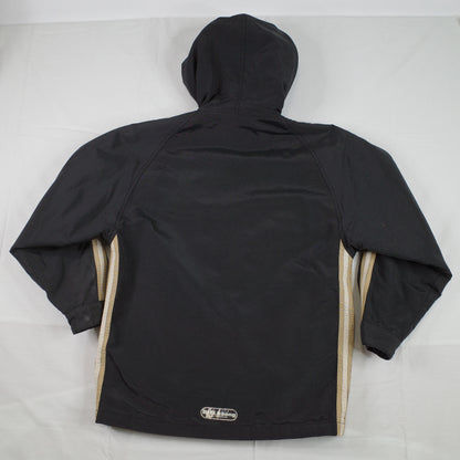 Vintage Billabong Black  Full Zip Hooded Piping Jacket Mens Extra Small 90's