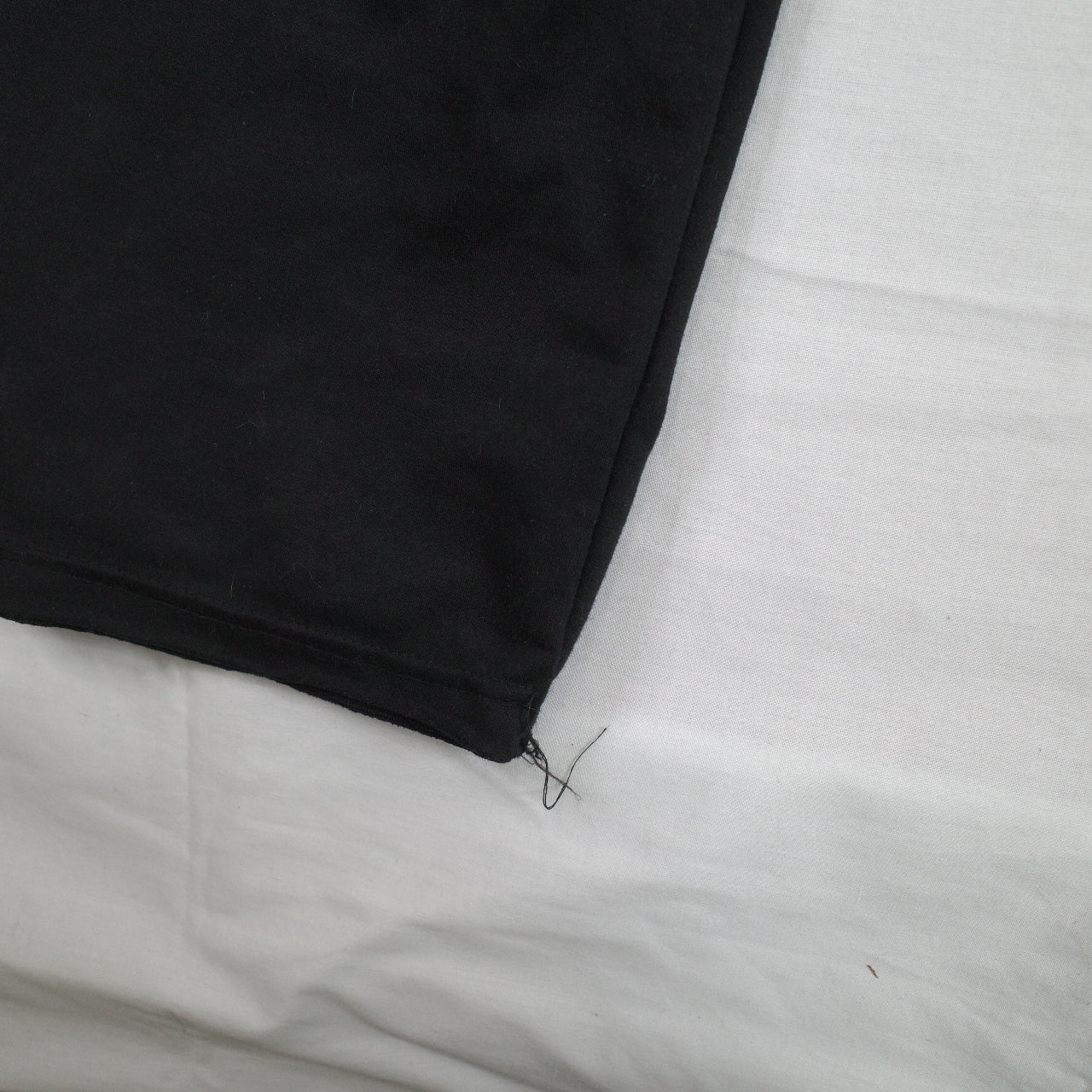 Funny Guerrilla Distressed Black Sweat Pants Uncuffed