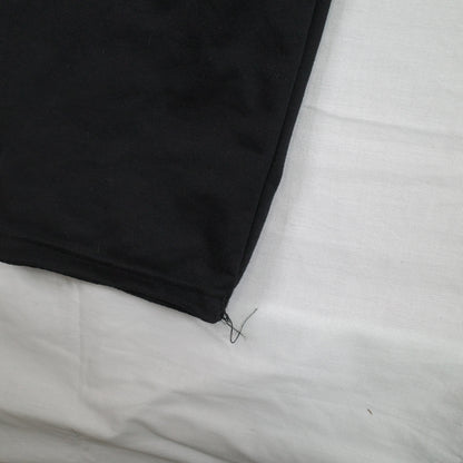 Funny Guerrilla Distressed Black Sweat Pants Uncuffed