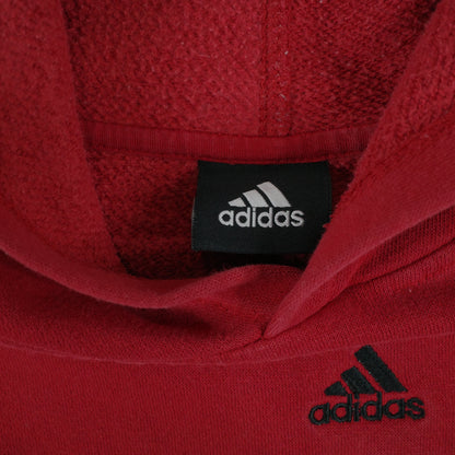 Utah Utes Hoodie Sweater Mens Small Red Sweatshirt Football Adidas Vintage