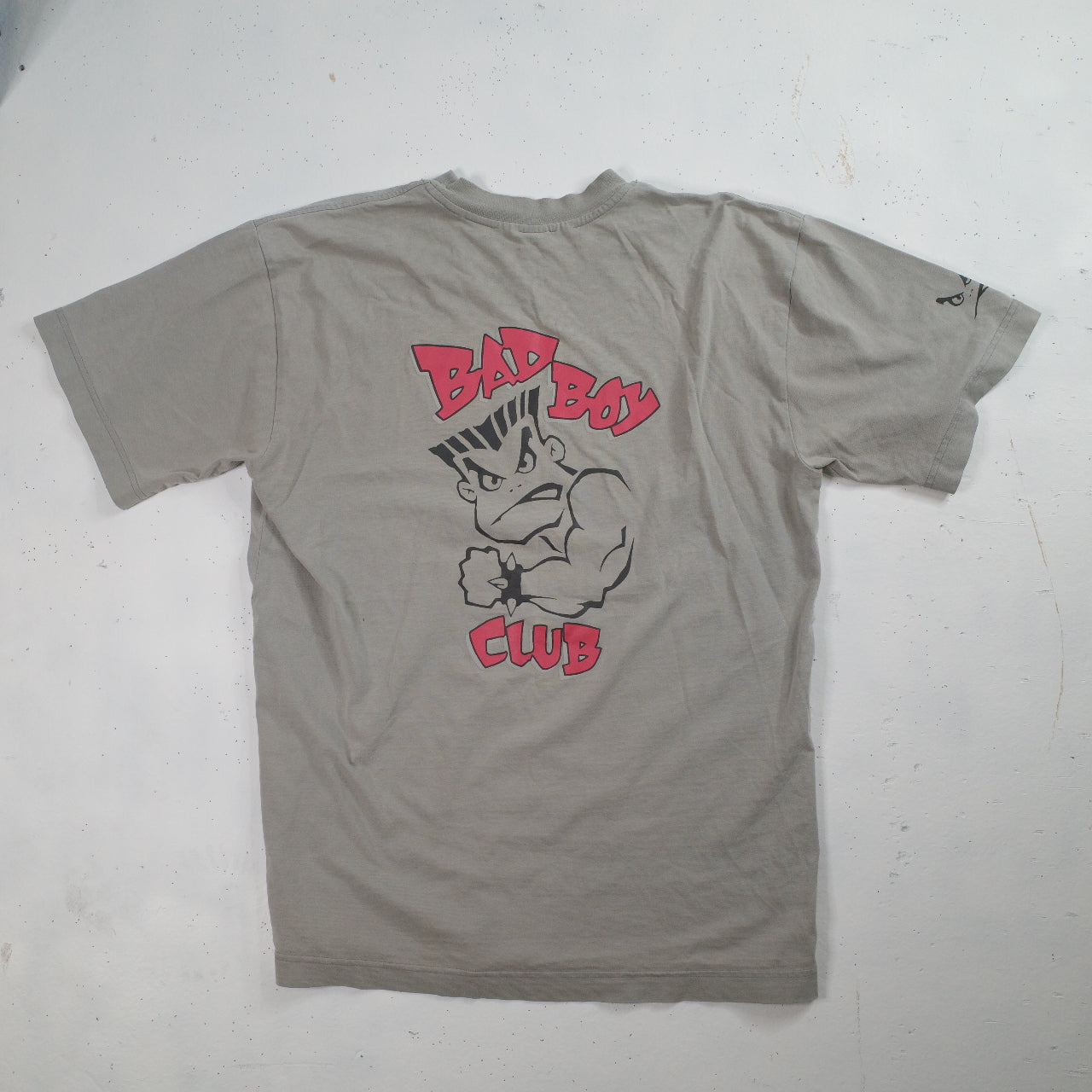 Vintage Lifes A Beach Bad Boy Club Shirt Size Medium Oversized Grey