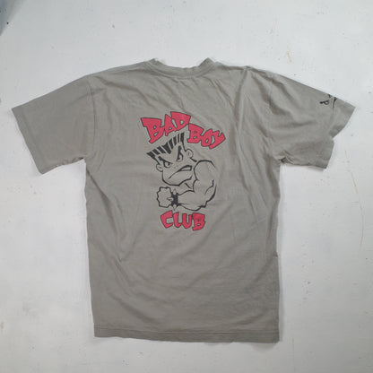 Vintage Lifes A Beach Bad Boy Club Shirt Size Medium Oversized Grey