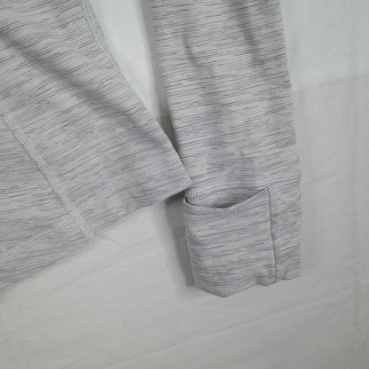 Lululemon Define Gray Quarter Zip Womens Size 0 167/74Y Yoga