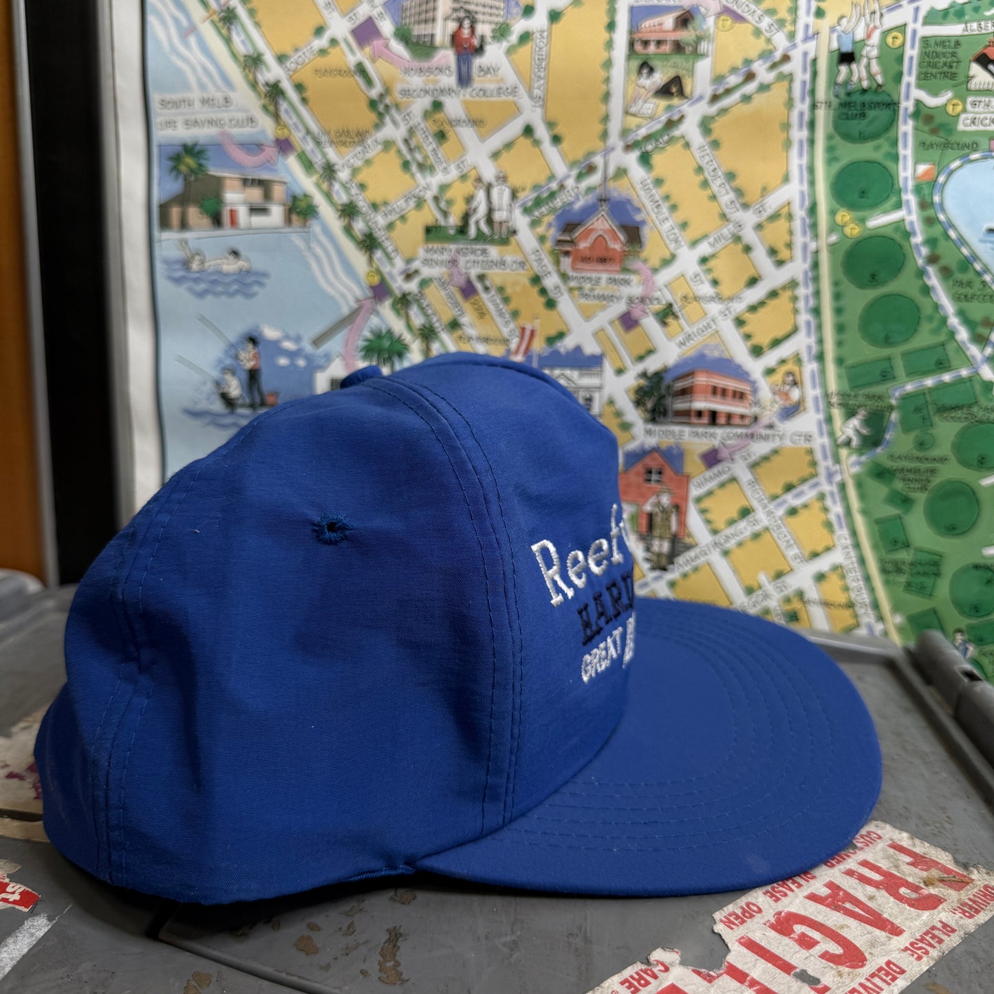 Reefworld Hardy Reef Great Barrier Reef Adjustable Snapback Vintage Hat Cap