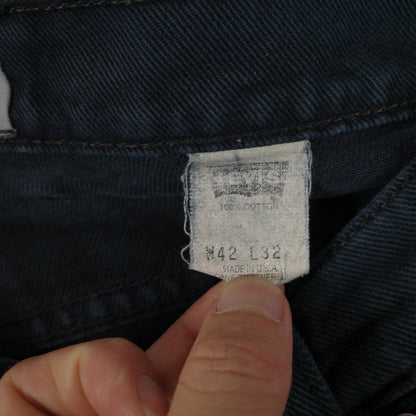 Vintage Levis Silvertab Jeans Denim Loose Dark Wash US Made W42 L32