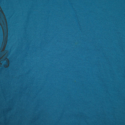 Versace Collection T-Shirt Blue Short Sleeve Mens Medium Slim Fit