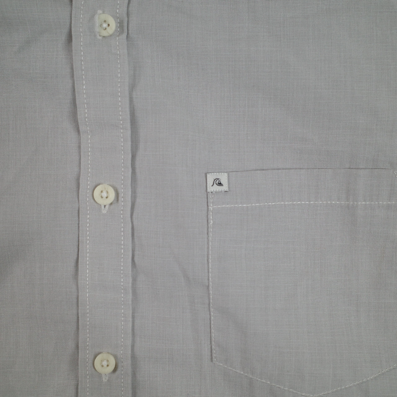 Quicksilver Wilsden Short Sleeve Button Up Shirt Grey Size Medium RRP $59 2015