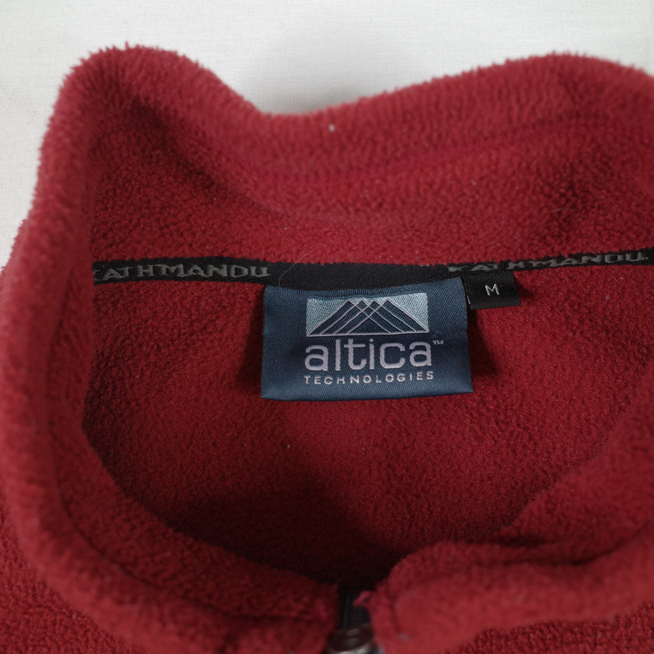 Vintage Kathmandu Altica Technologies Vest Mens M Red Full Zip Fleece Jacket