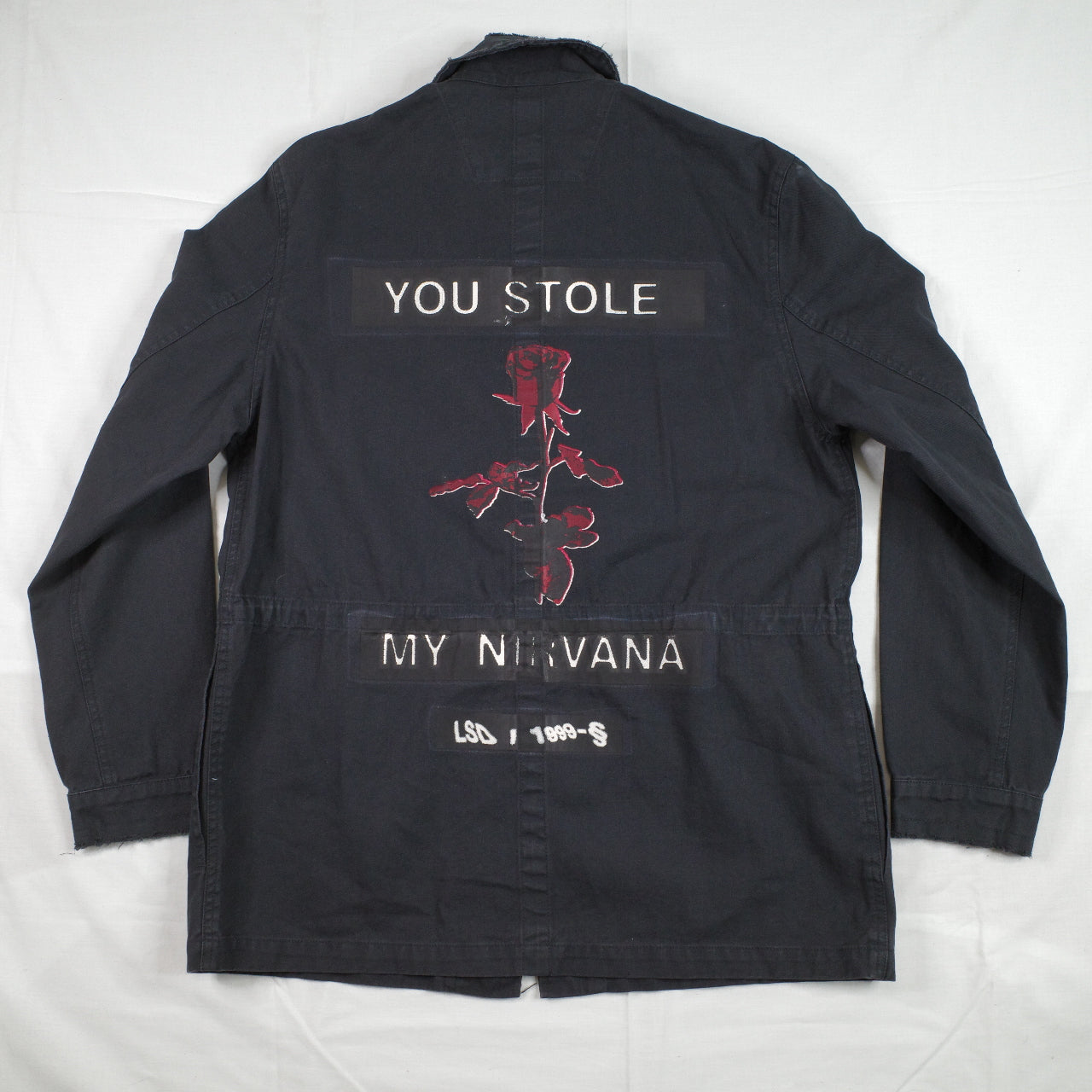 Ksubi Field Jacket You Stole My Nirvana Black Button Up Mens Large