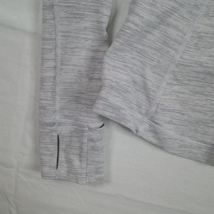 Lululemon Define Gray Quarter Zip Womens Size 0 167/74Y Yoga