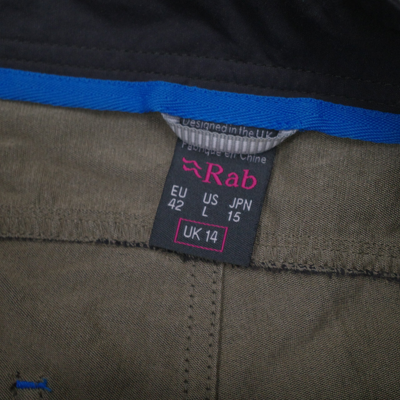 Rab Rockover Climbing Outdoor Pants Grey Womens 16 EU42