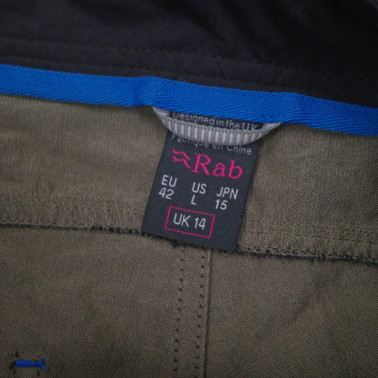 Rab Rockover Climbing Outdoor Pants Grey Womens 16 EU42