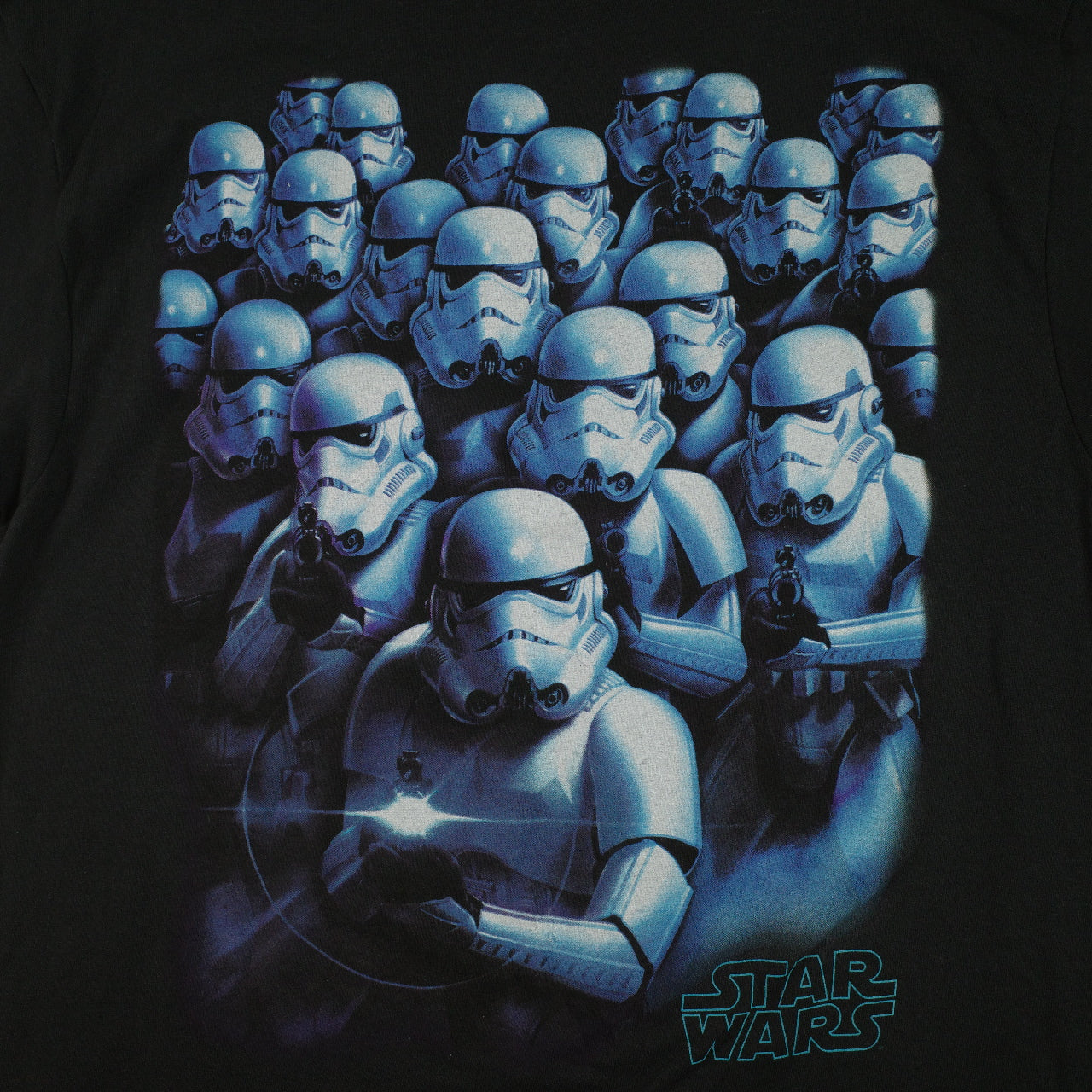 Vintage Star Wars T Shirt Storm Trooper Army Cool Blue Mens XL