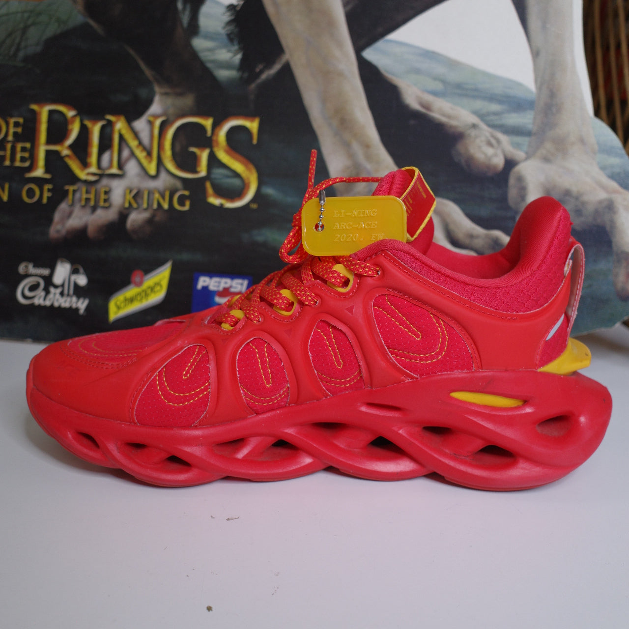 Li Ning Arc Ace Red Yellow Rare US9