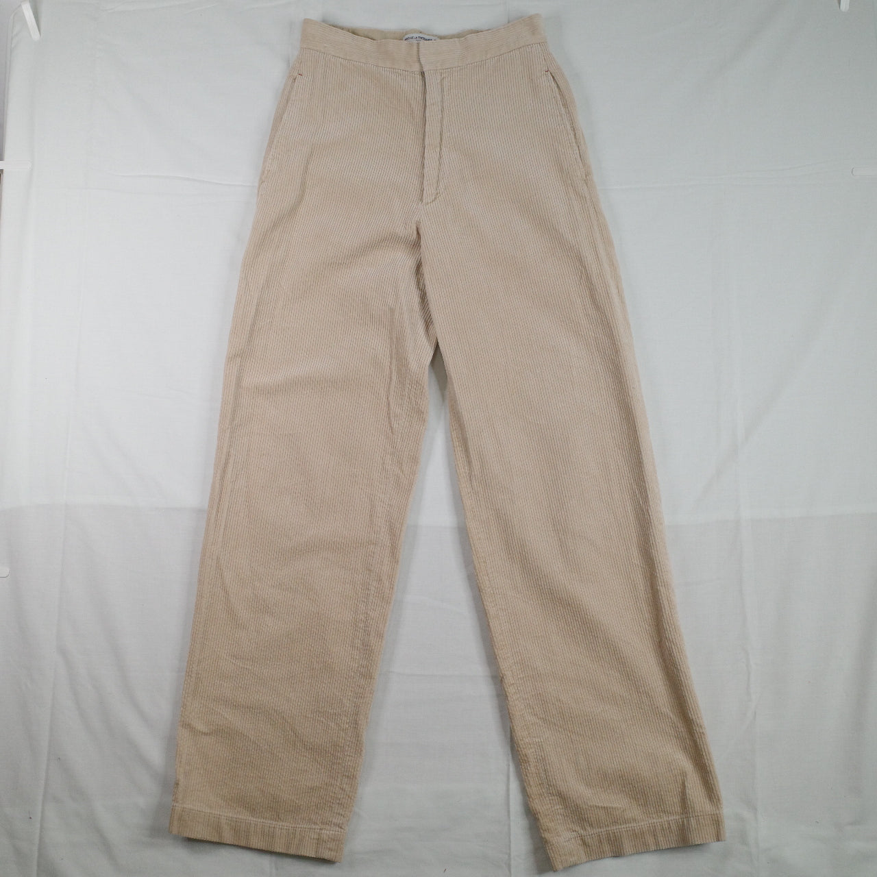 Ines De La Fressange Uniqlo Beige Cord Pants Womens 6