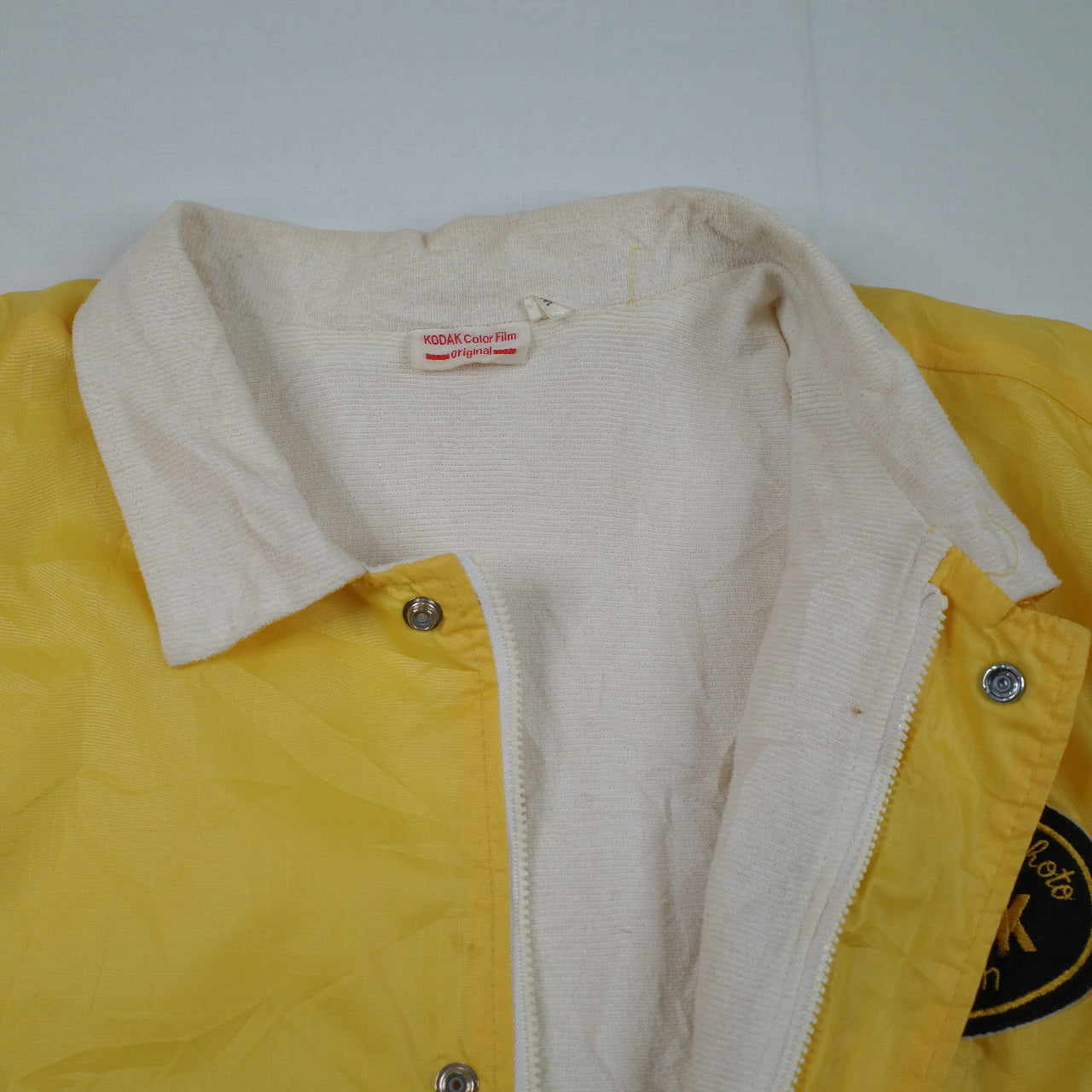 Vintage Kodak Colourfilm Yellow Bomber Worker Jacket Men's Medium Japan Fit