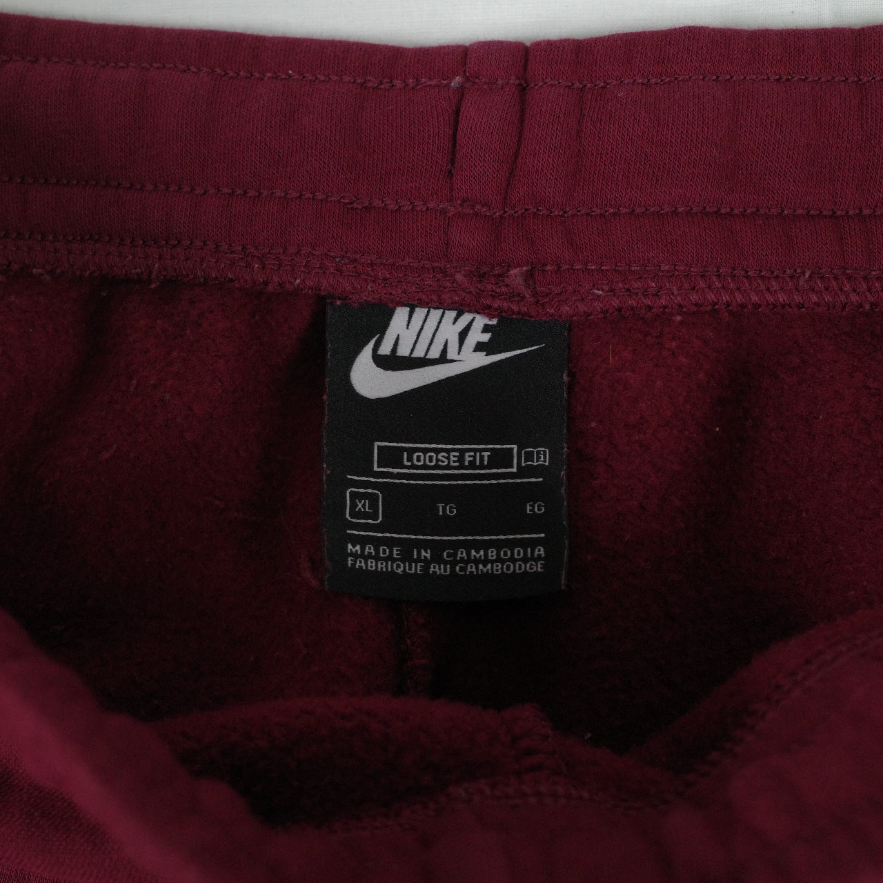 Nike Maroon Burgandy Pop Pocket Track Pant Sweat Pants Mens XXL