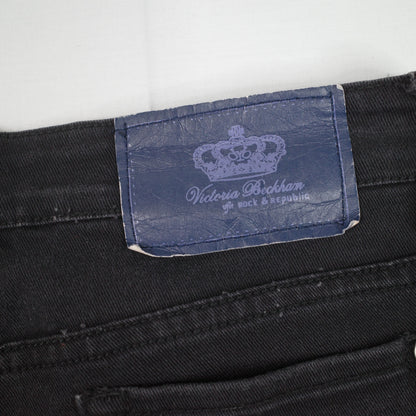 Victoria Beckham Rock Republic Black Jeans Made in USA Womens Size 30