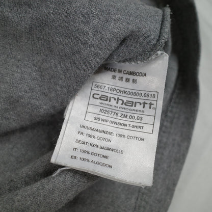 Carhartt WIP Work In Process Grey Division T Shirt Mens M