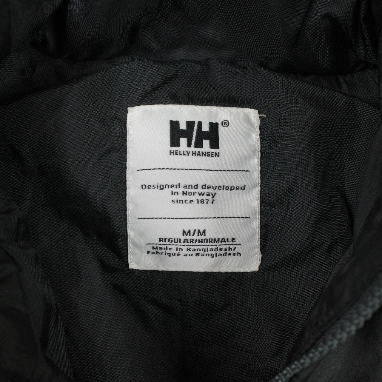 Helly-Hansen Primaloft Insulated Puffer Jacket Black Lightweight Mens Medium