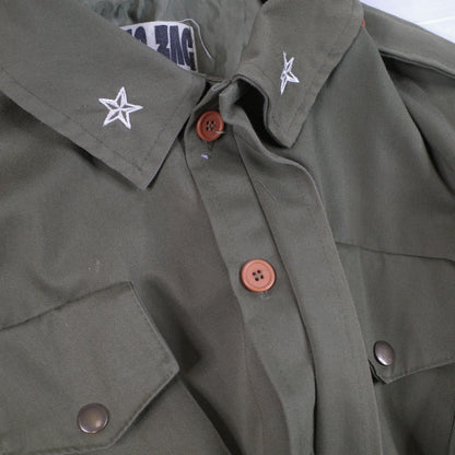 Zig Zag Army Jacket Green Medium