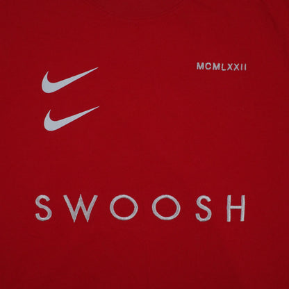 Men’s Nike Double Swoosh Tee MCMLXXII Red Tee Shirt Mens XL