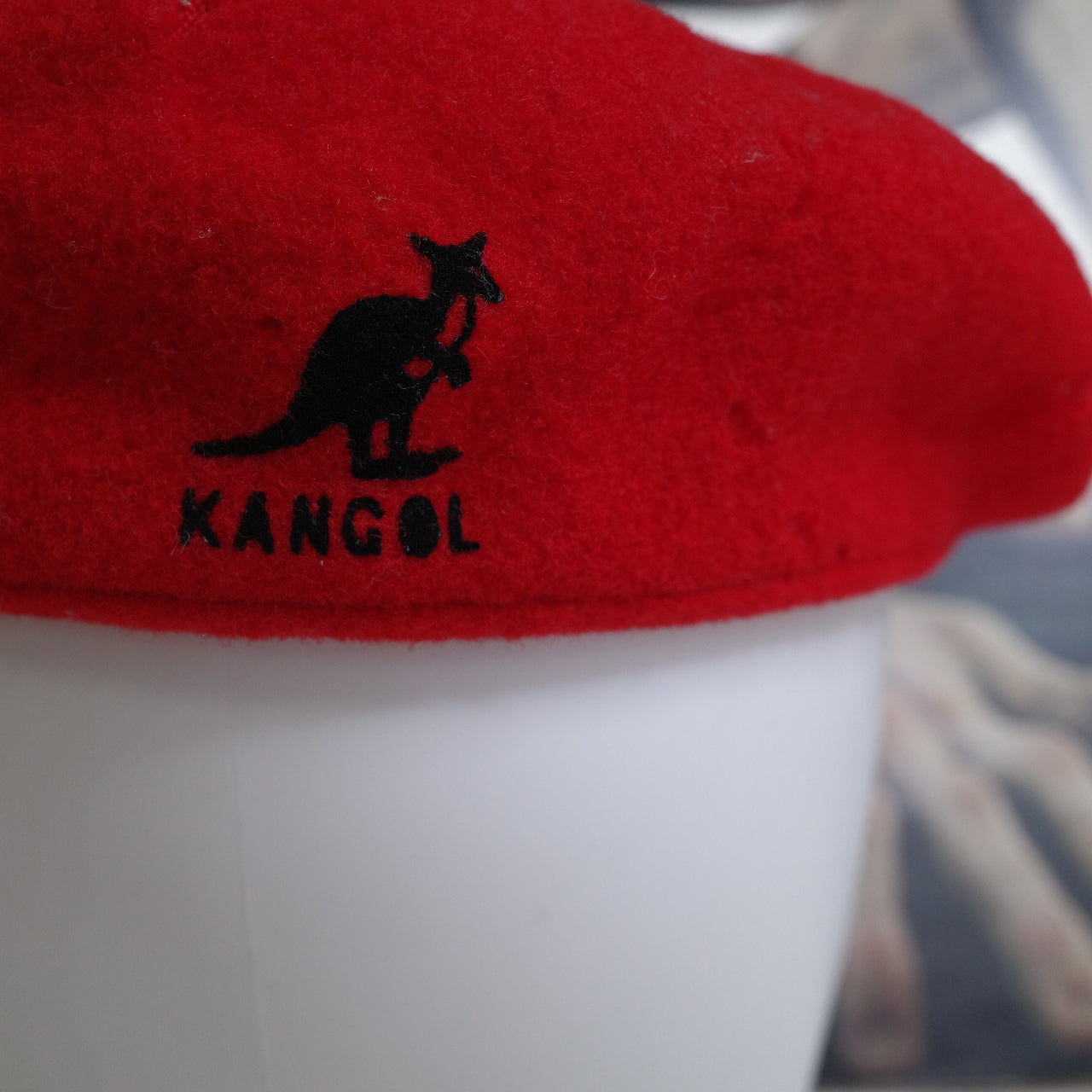 Kangol Wool 504 Flat Cap Men Vintage Red Large