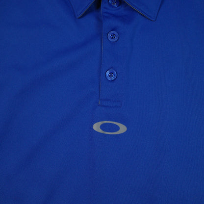 Oakley Ellipse Blue Polo Short Sleeve Mens Large