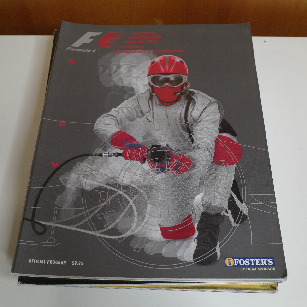 Lot of 7 Melbourne Australian Grand Prix Programs 1996 1997 1998 2000 2001 2002