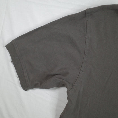 Vintage Converse Distressed Dark Grey Mens Short Sleeve Polo Medium New