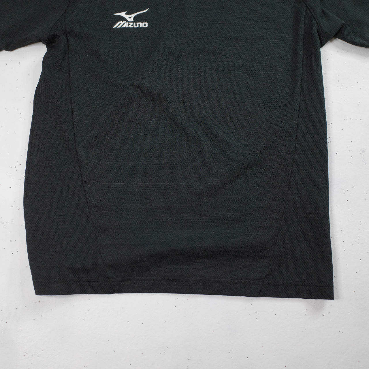 Vintage Mizuno Black Soccer Jersey Black White Ringer Short Sleeve T-Shirt Small